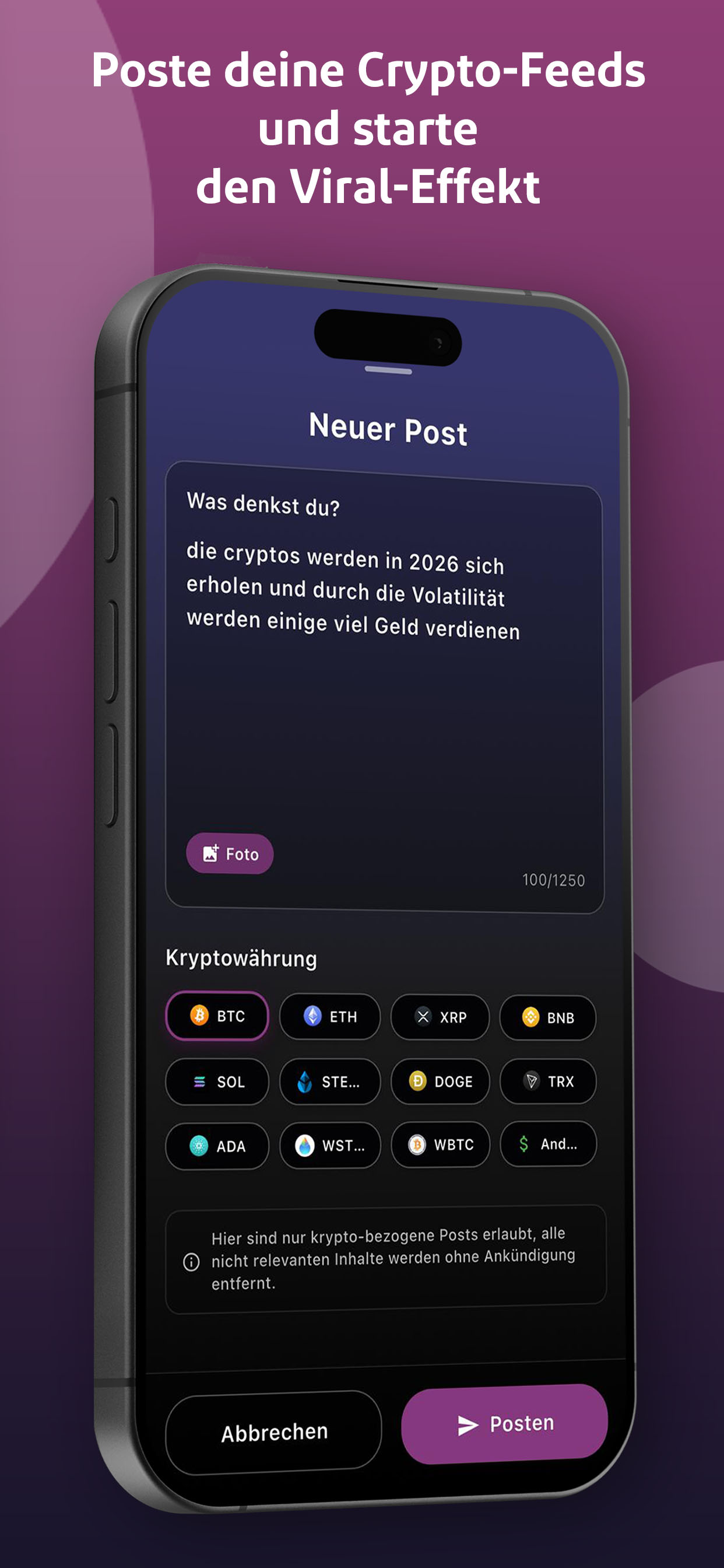 CryptoChat Profil