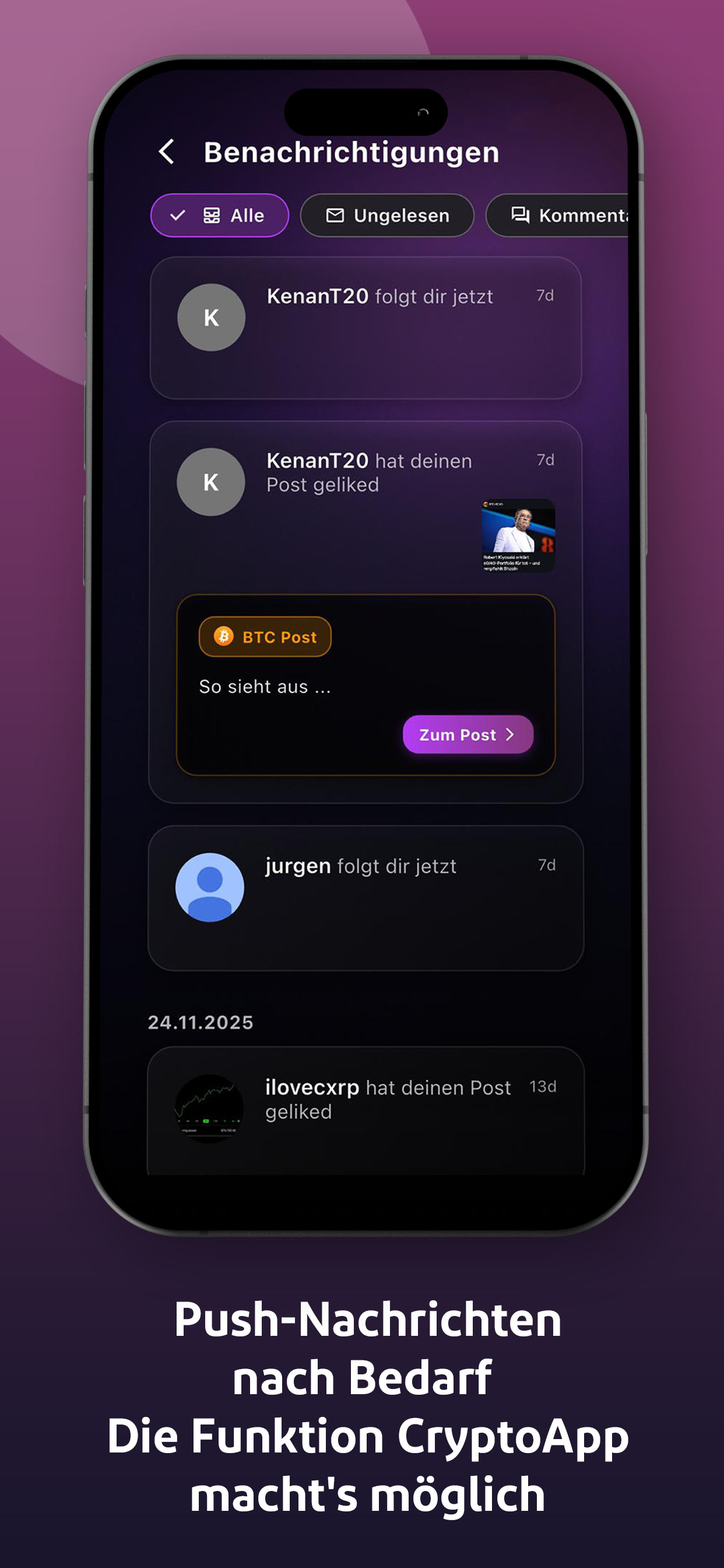 CryptoChat Favoriten